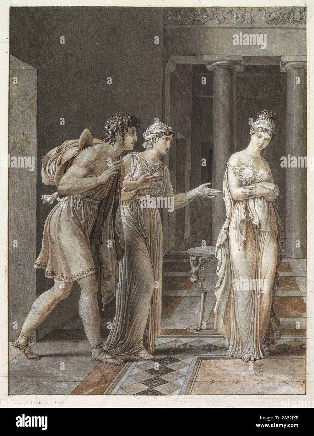 The Meeting of Orestes and Hermione, c. 1800. When JacquesLouis David