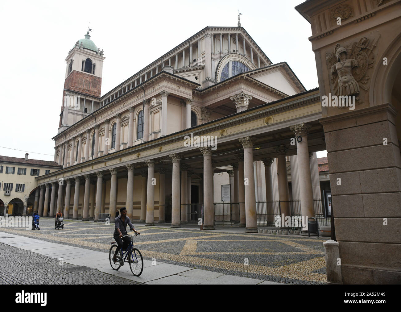 Novara, Italy Santa Maria Cathedral. La Cattedrale Santa Maria Assunta di Novara Stock Photo