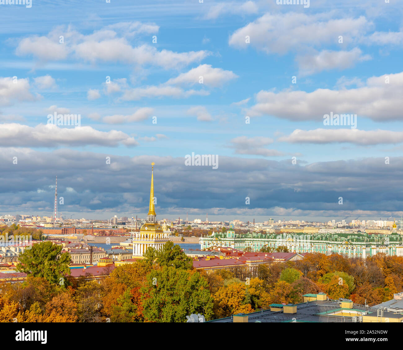 Aerial View of St. Petersburg city ,Russia Stock Photo - Alamy