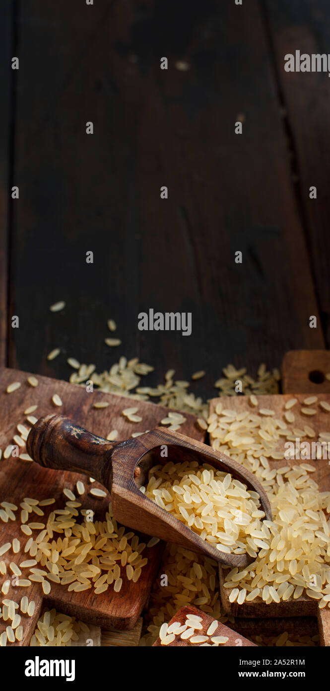 Border frame rice wooden hi-res stock photography and images - Alamy