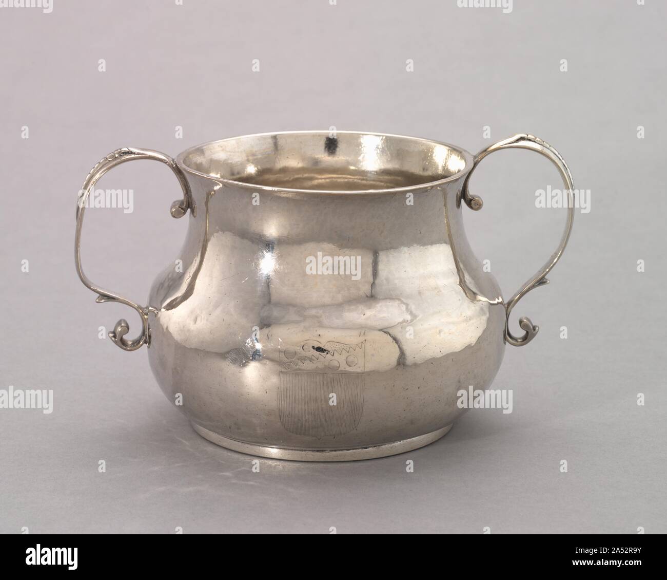 Two-Handled Cup, c. 1720. Stock Photo