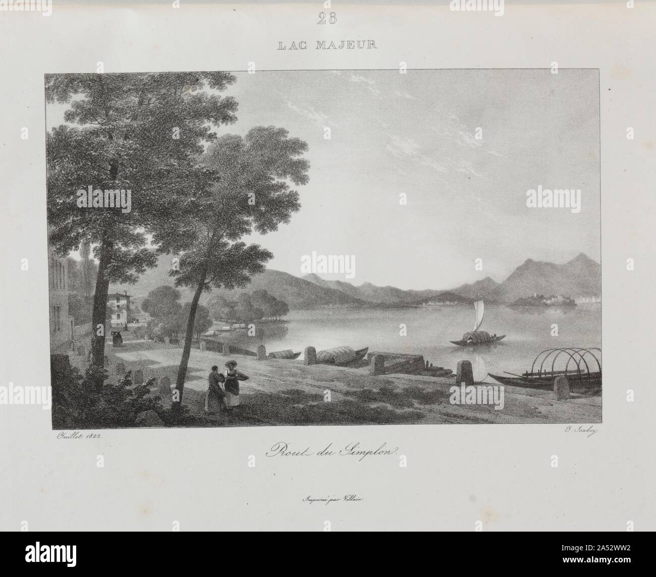 Voyage en Italie en 1822, 1833 Stock Photo Alamy