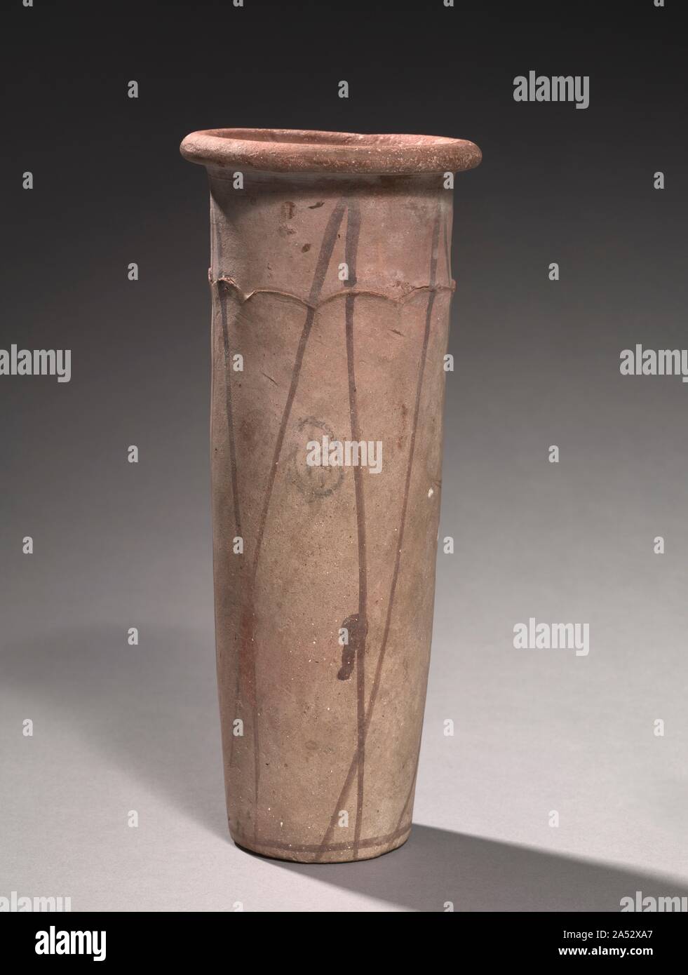 Wavy-Handled Jar, 4000-3000 BC. Stock Photo