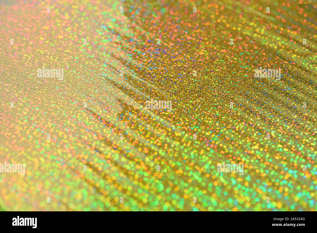 Holographic background. Foil with a holographic covering Stock Photo
