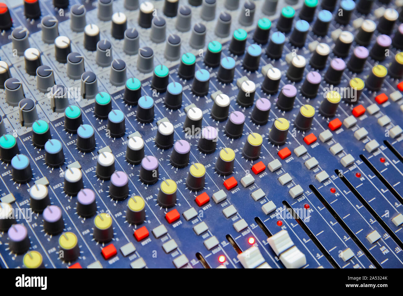 Picture of Musical amplifier Sound amplifier or Music mixer with Knobs