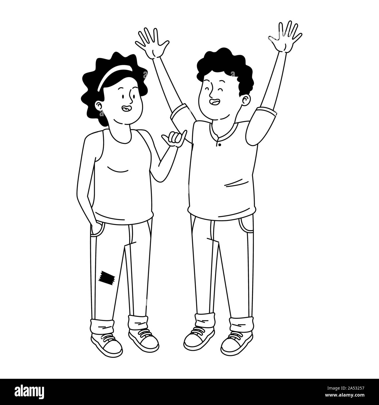Friendship Boy Girl Stock Vector Images Alamy