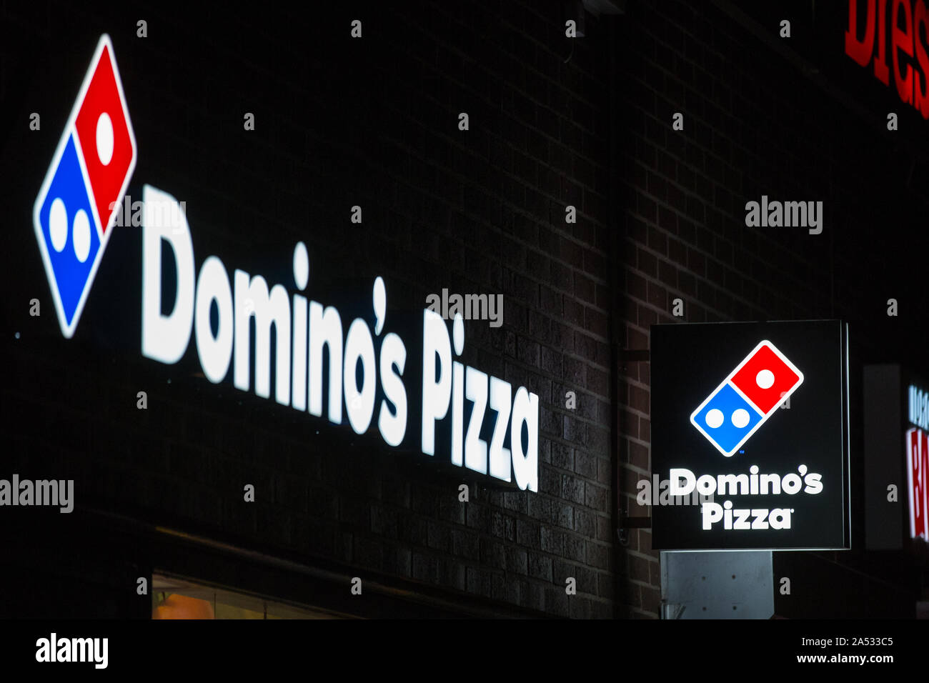 American multinational pizza restaurant chain Domino's Pizza in