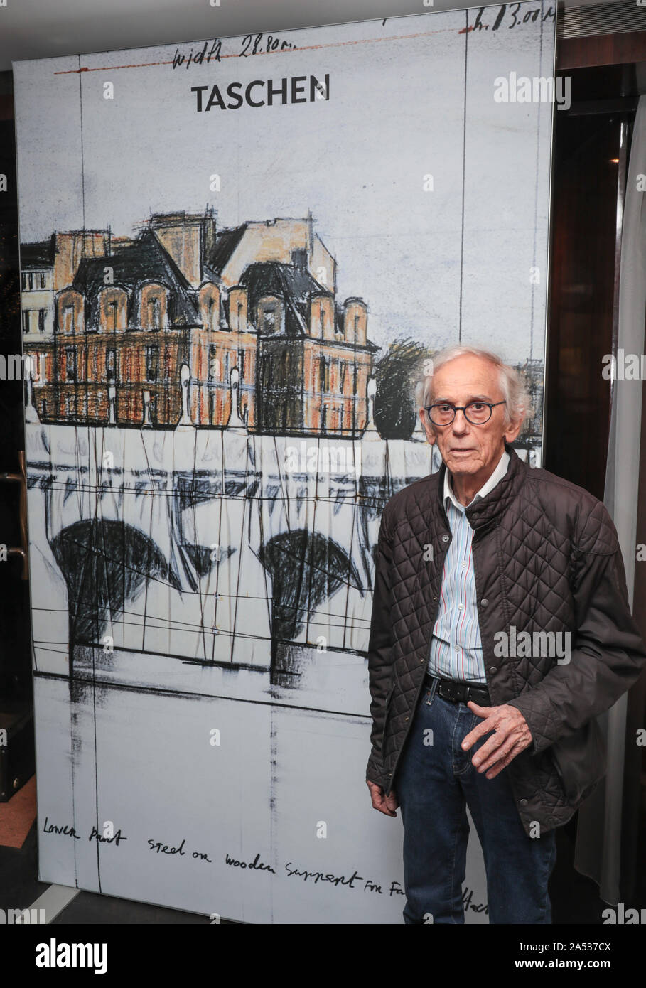 BOOK SIGNING WITH CHRISTO , TASCHEN PARIS Stock Photo