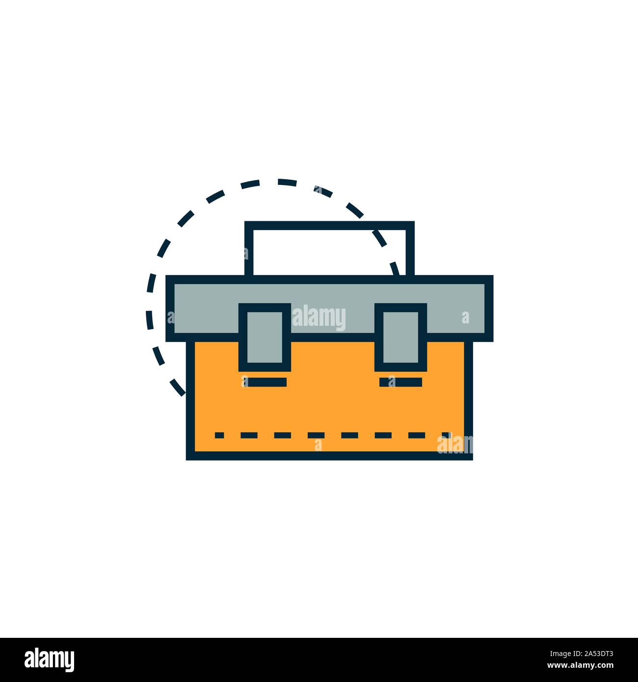 toolbox work tools engineering icon vector illustration Stock Vector ...
