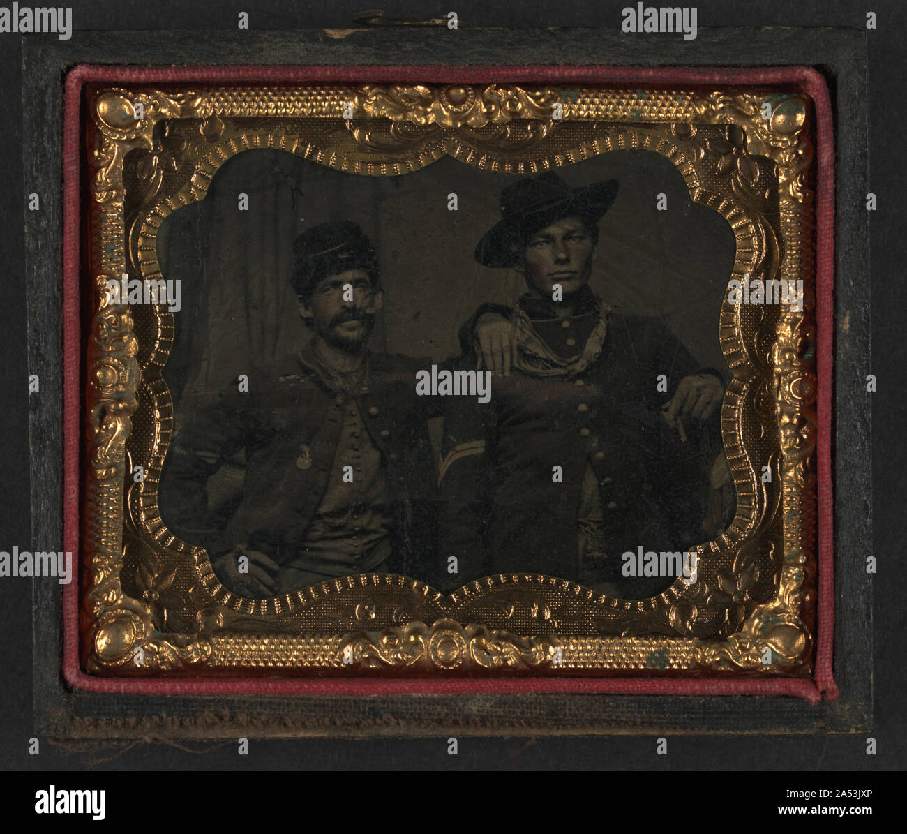 Two unidentified soldiers in Union corporal's uniforms Stock Photo - Alamy