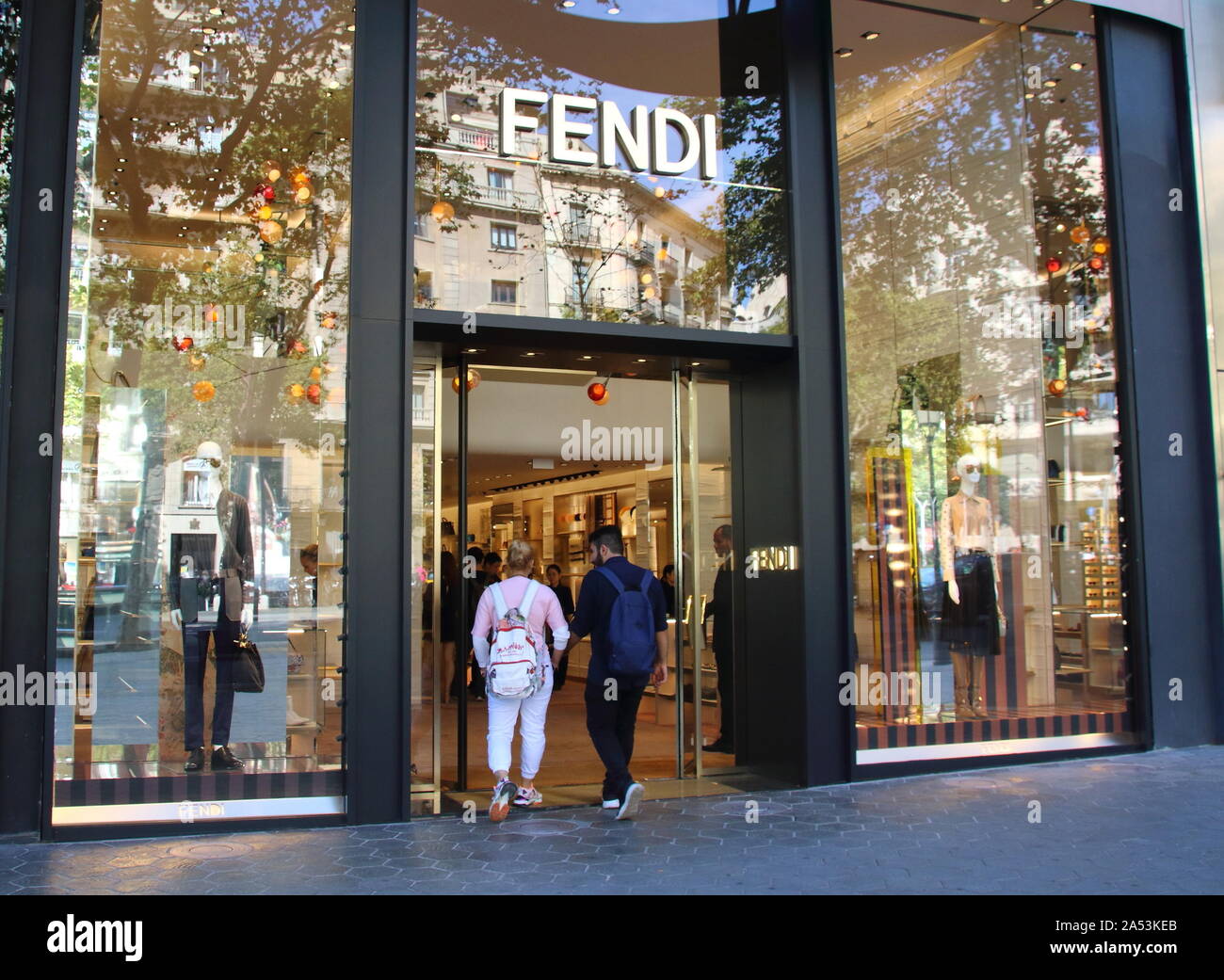 Barcelona, Spain. 3rd Oct, 2019. Fendi store seen in Paseo de Gracia,  Barcelona. Credit: Keith Mayhew/SOPA Images/ZUMA Wire/Alamy Live News Stock  Photo - Alamy
