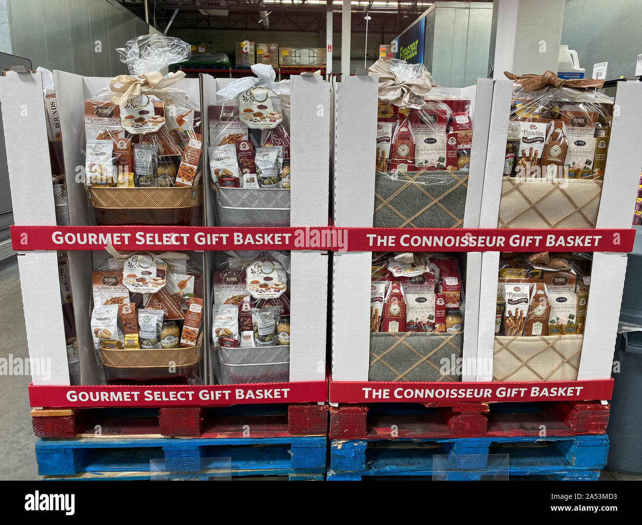Orlando,FL/USA 10/15/19 The Christmas gift aisle of a Sams Club