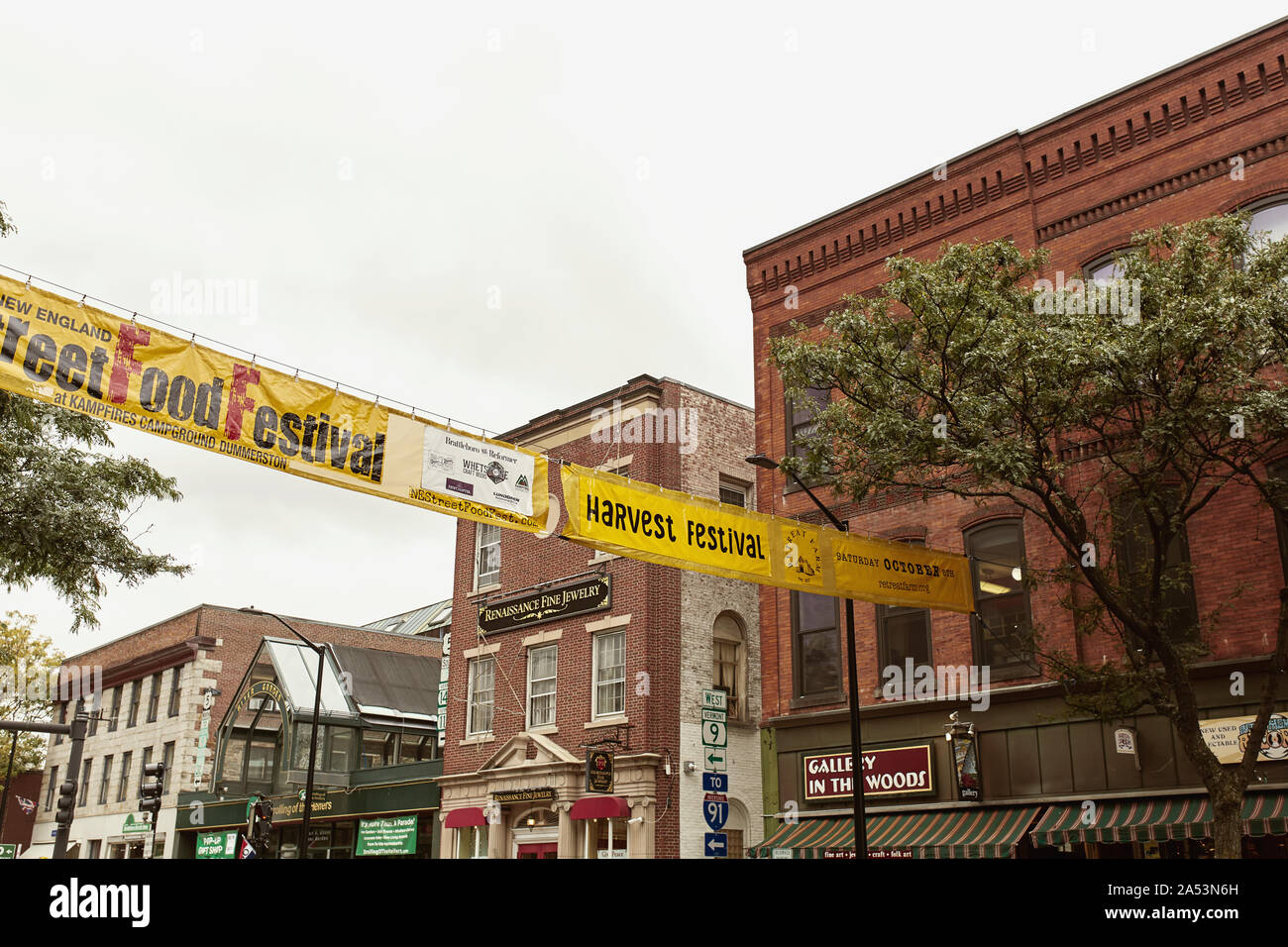 Brattleboro, Vermont October 2nd, 2019 Commercial stores and