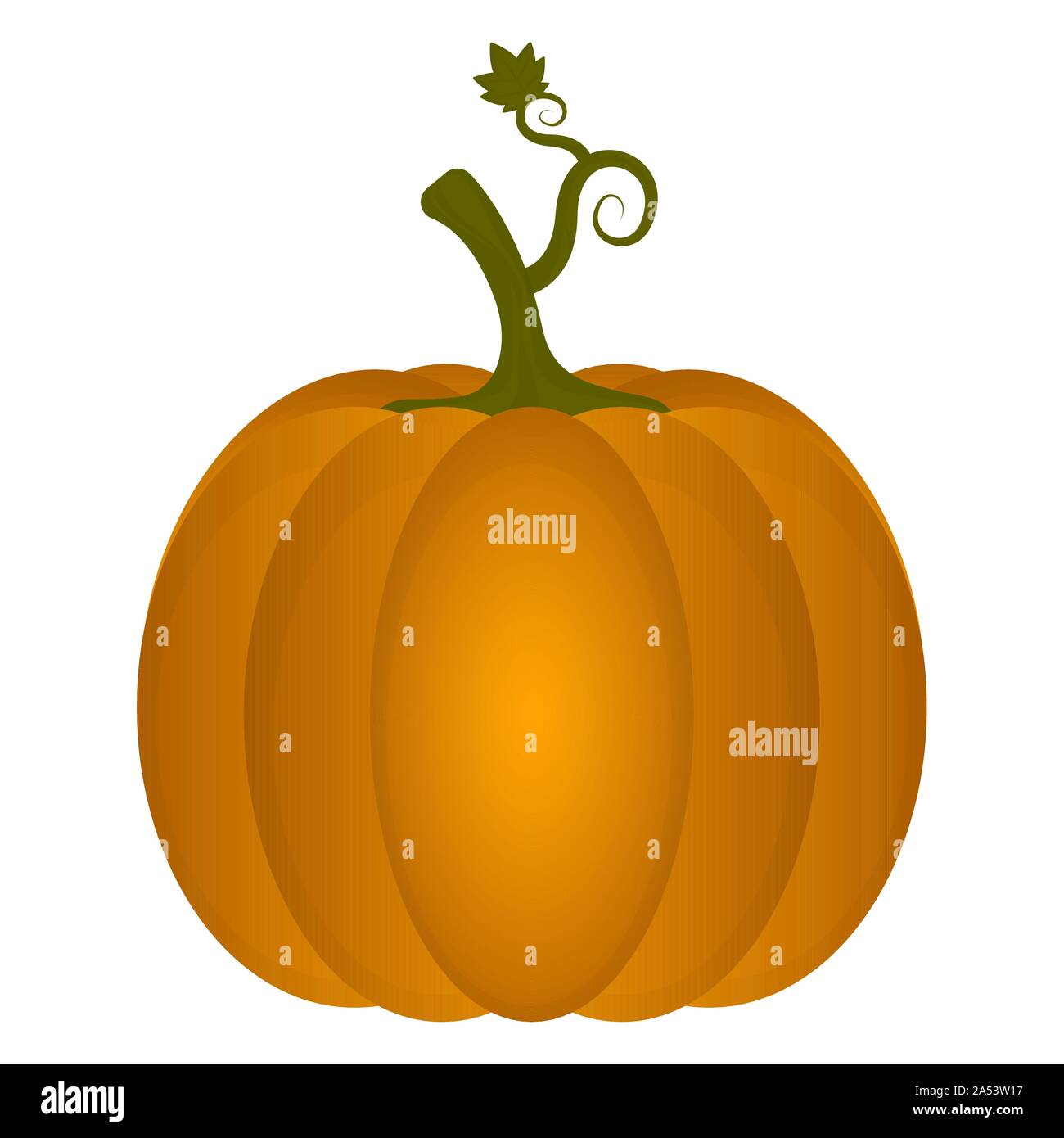 Isolated pumpkin image on a white background - Vector Stock Vector ...