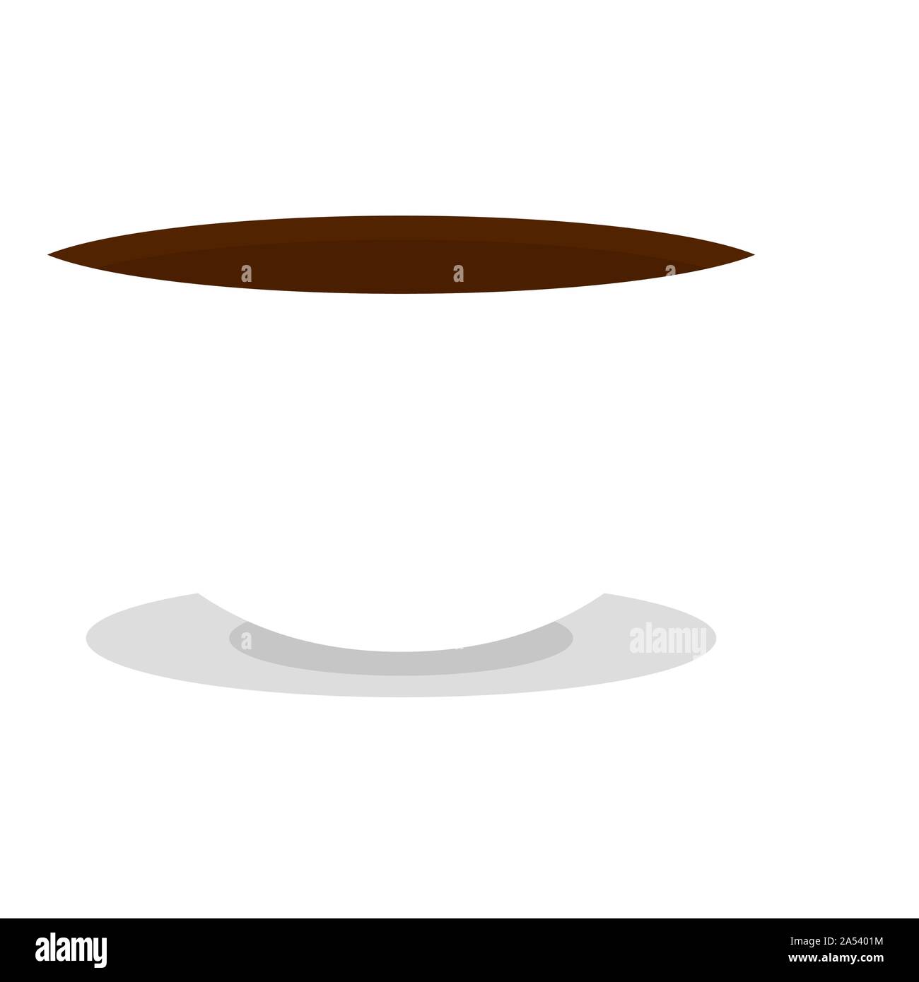 Isolated coffee cup image on a white background - Vector Stock Vector ...
