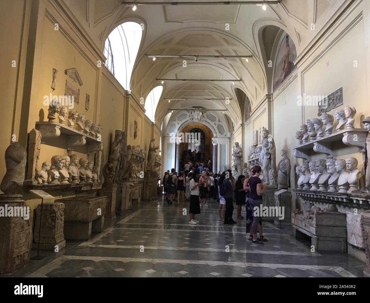 October 18, 2019, Vatican, Vatican, China: The Vatican museum is the museum of the smallest country in the world.With a total area of 55,000 square meters, the museum, formerly the papal court, is mainly used for the collection and preservation of rare cultural relics and art treasures. (Credit Image: © SIPA Asia via ZUMA Wire) Stock Photo