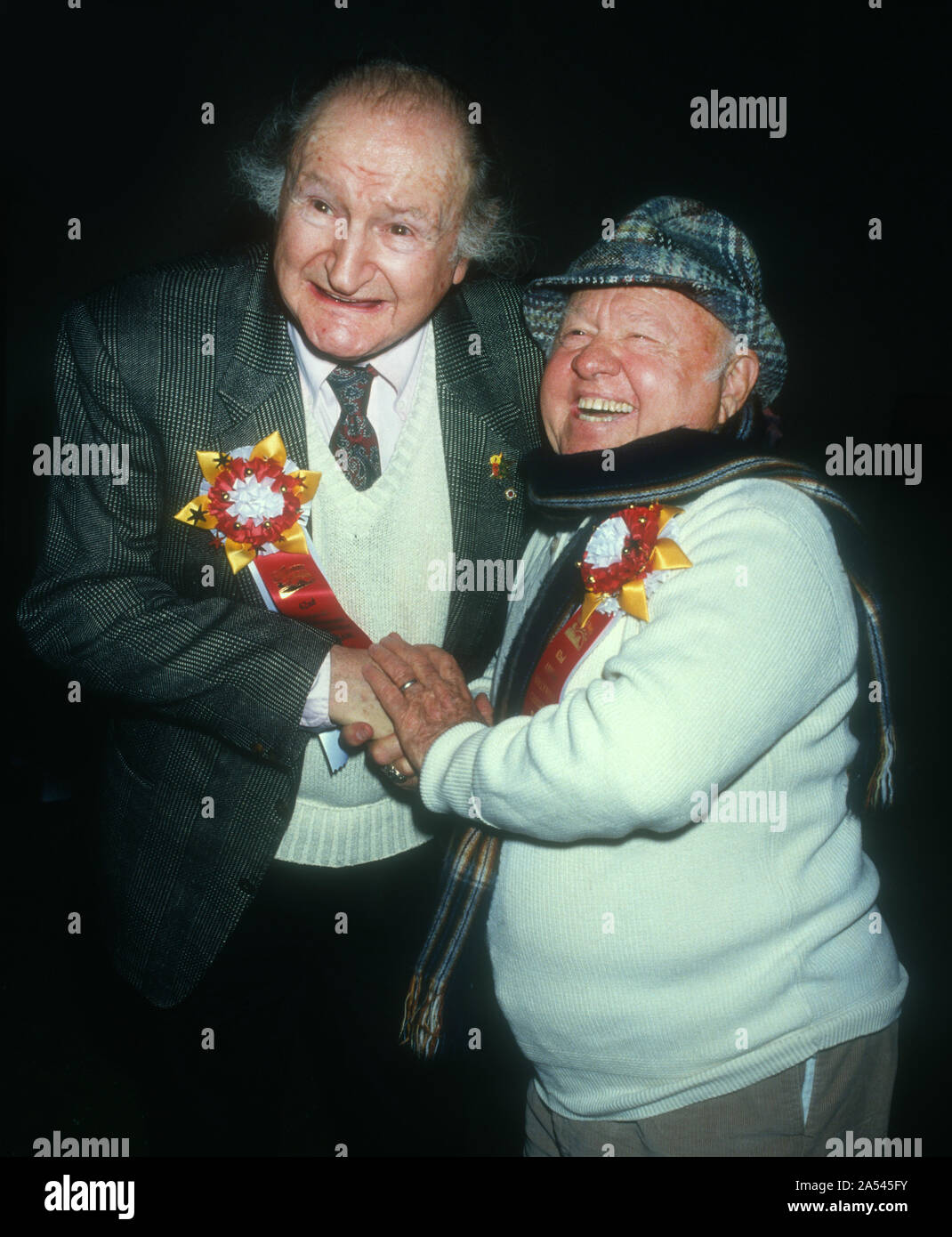 Al Lewis, Mickey Rooney, 1993, Photo By Michael Ferguson/PHOTOlink Stock Photo