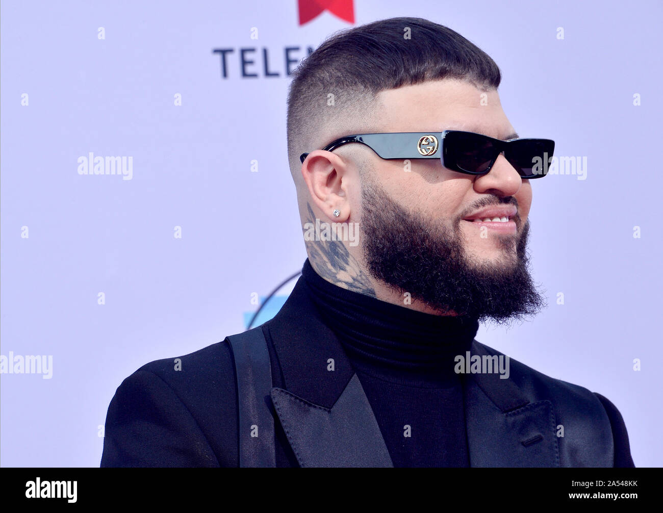 Los Angeles, United States. 17th Oct, 2019. Singer Farruko arrives for