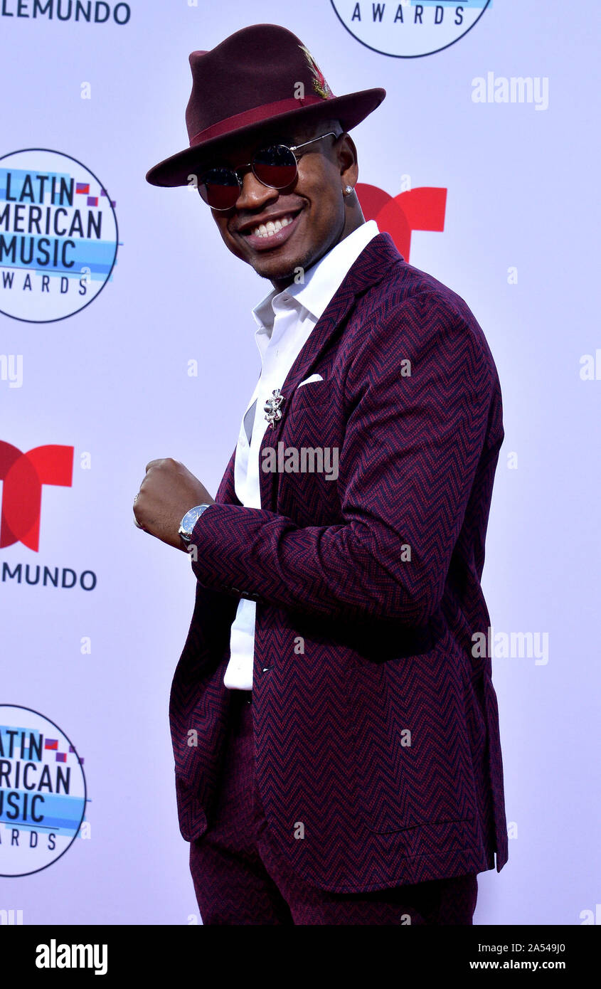 Los Angeles, United States. 17th Oct, 2019. Singer Ne-Yo arrives for the fifth annual Latin American Music Awards at the Dolby Theatre in the Hollywood section of Los Angeles on Thursday, October 17, 2019. The annual event honors outstanding achievements for artists in the Latin music industry. Photo by Jim Ruymen/UPI Credit: UPI/Alamy Live News Stock Photo
