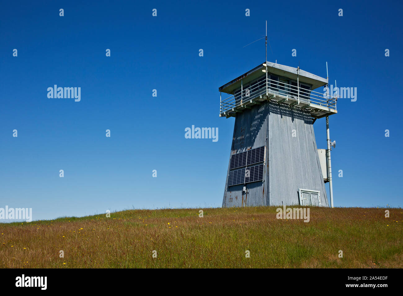CA03734-00...CALIFORNIA - Schoolhouse Peak Fire Lookout located in the Bald Hills area of Redwoods National Park. Stock Photo