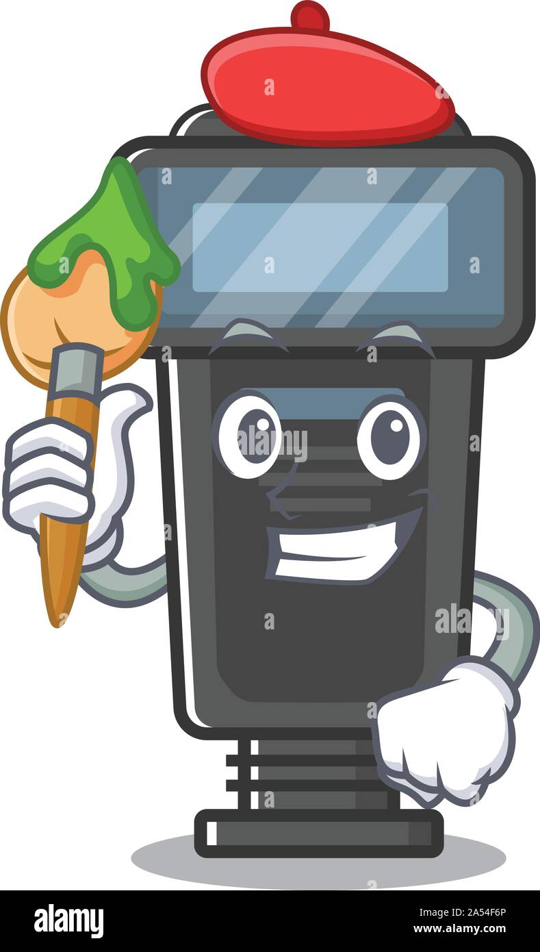 Artist camera flash in the cartoon shape Stock Vector Image & Art - Alamy