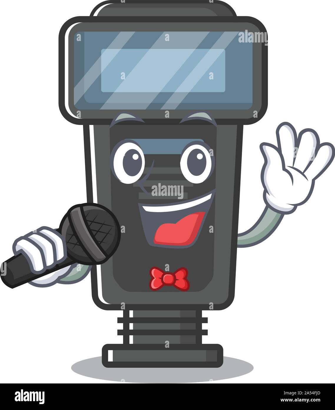 Singing Camera Singing camera flash in a cartoon bag Stock Vector Image & Art - Alamy