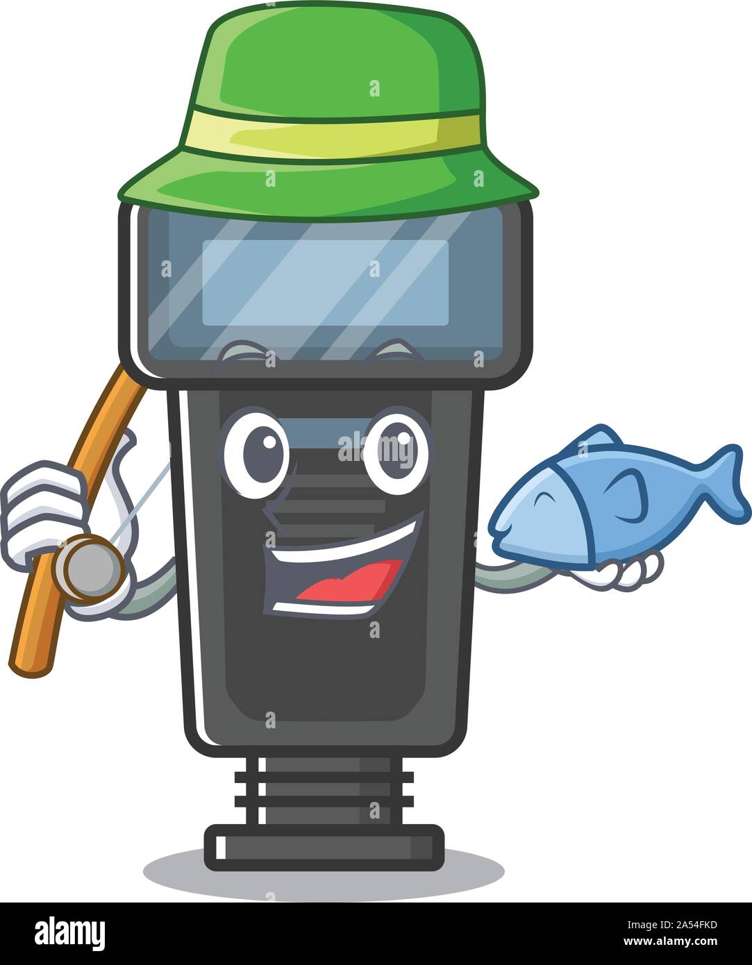 Fishing camera flash in a cartoon bag Stock Vector Image & Art Alamy