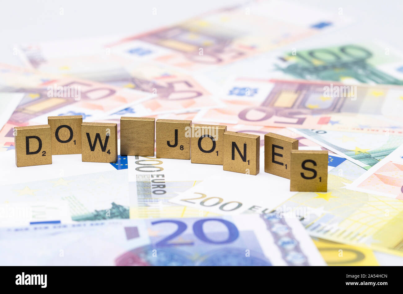 Image shows synonym for Dow Jones Stock Photo