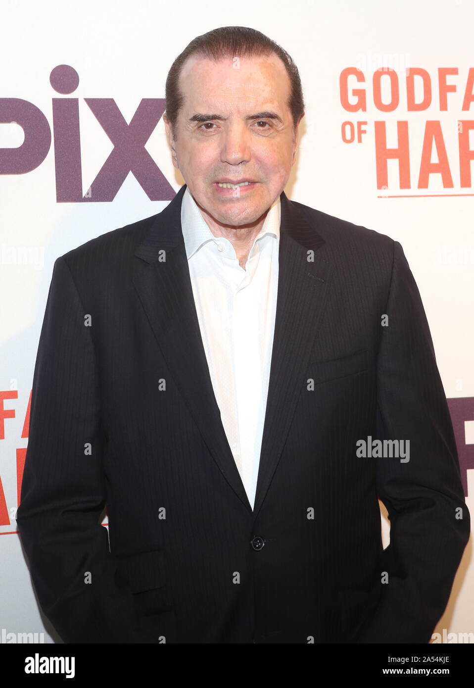 New York Red Carpet and Special Screening at the Apollo in Harlem for GODFATHER OF HARLEM Premiering Sunday, September 29th on EPIX Featuring: Chazz Palminteri Where: Newark, New Jersey, United States When: 17 Sep 2019 Credit: Derrick Salters/WENN.com Stock Photo