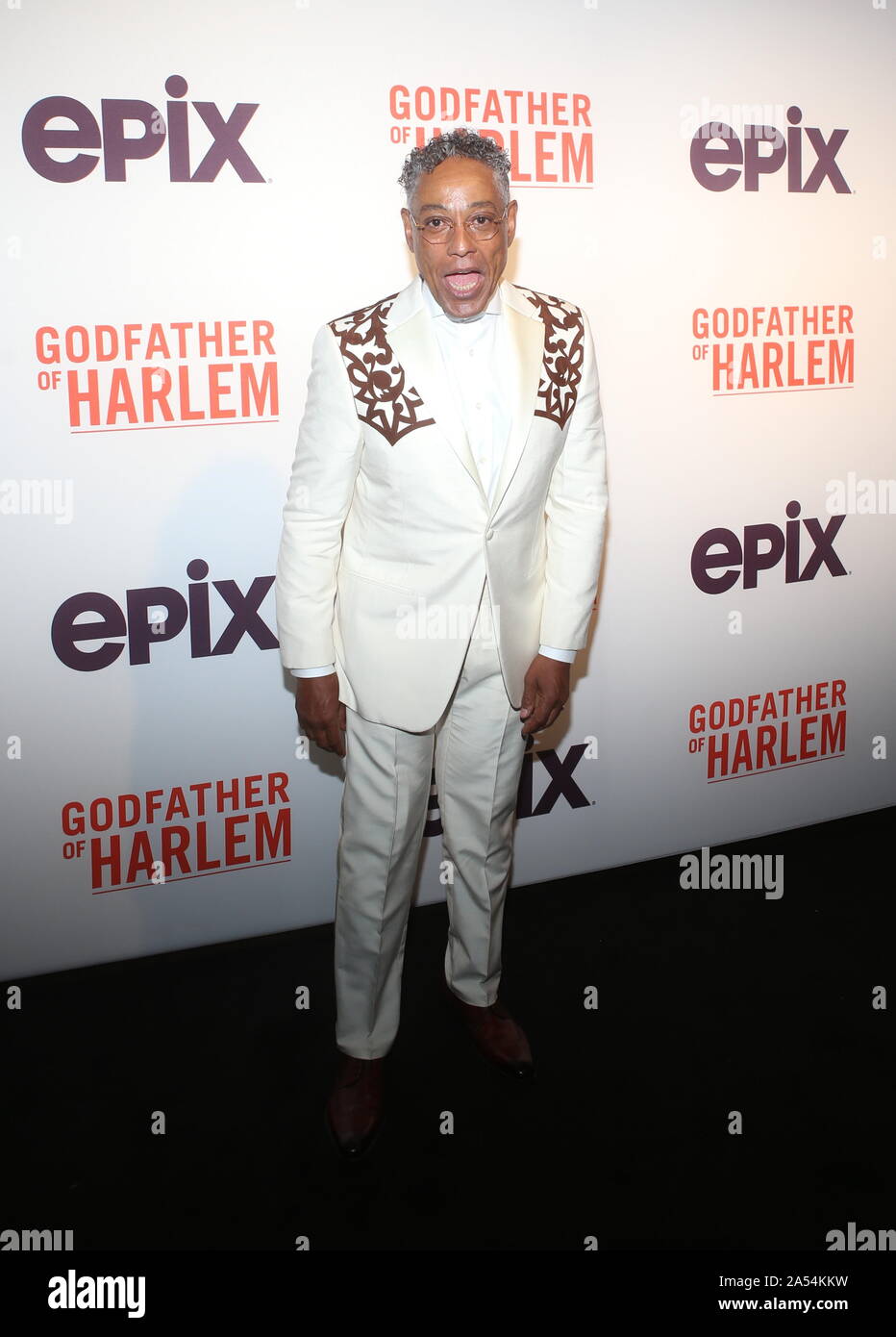 New York Red Carpet and Special Screening at the Apollo in Harlem for GODFATHER OF HARLEM Premiering Sunday, September 29th on EPIX Featuring: Giancarlo Esposito Where: Newark, New Jersey, United States When: 17 Sep 2019 Credit: Derrick Salters/WENN.com Stock Photo