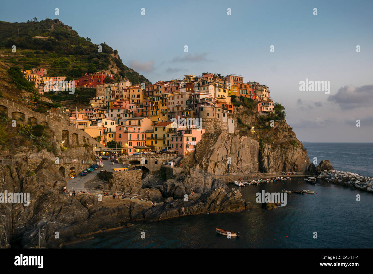 Manarola, The Famous City Of Cinque Terre National Park, Italy Stock ...