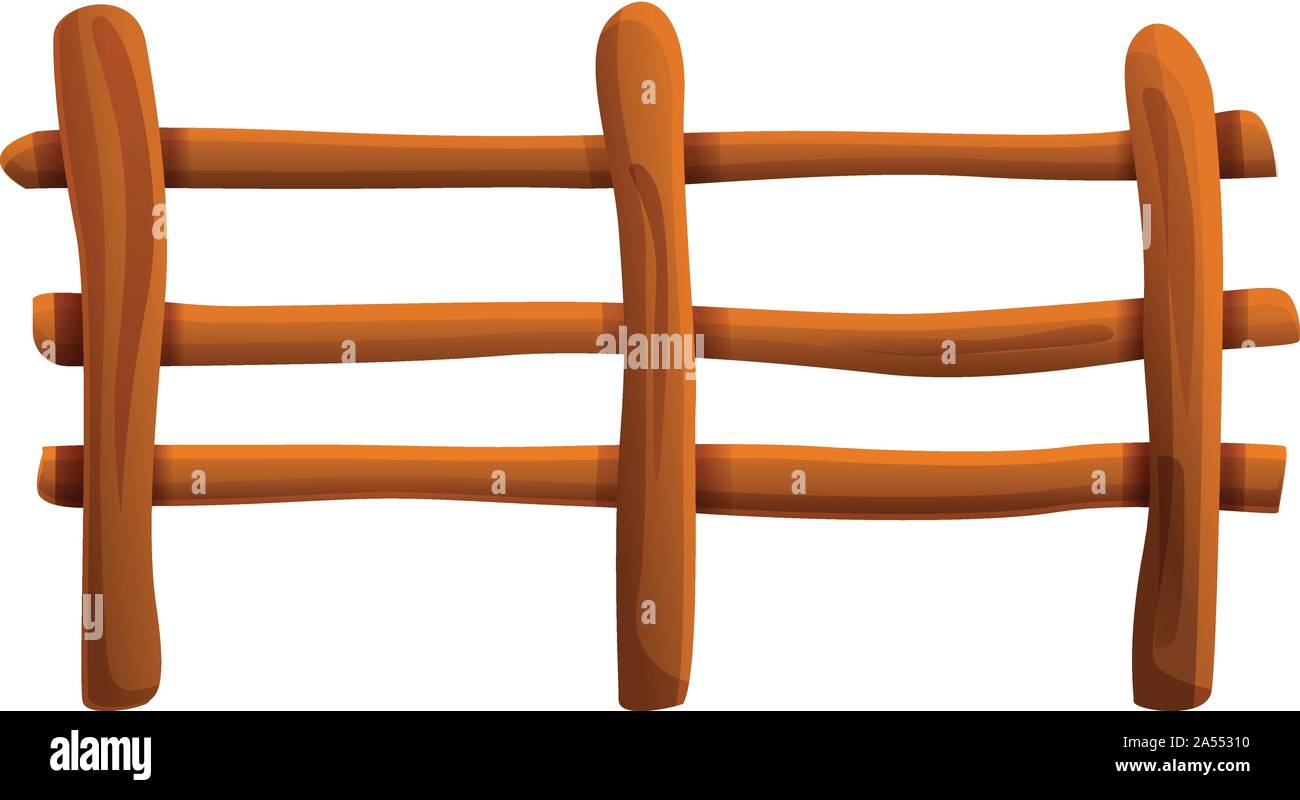 Farm fence icon. Cartoon of farm fence vector icon for web design
