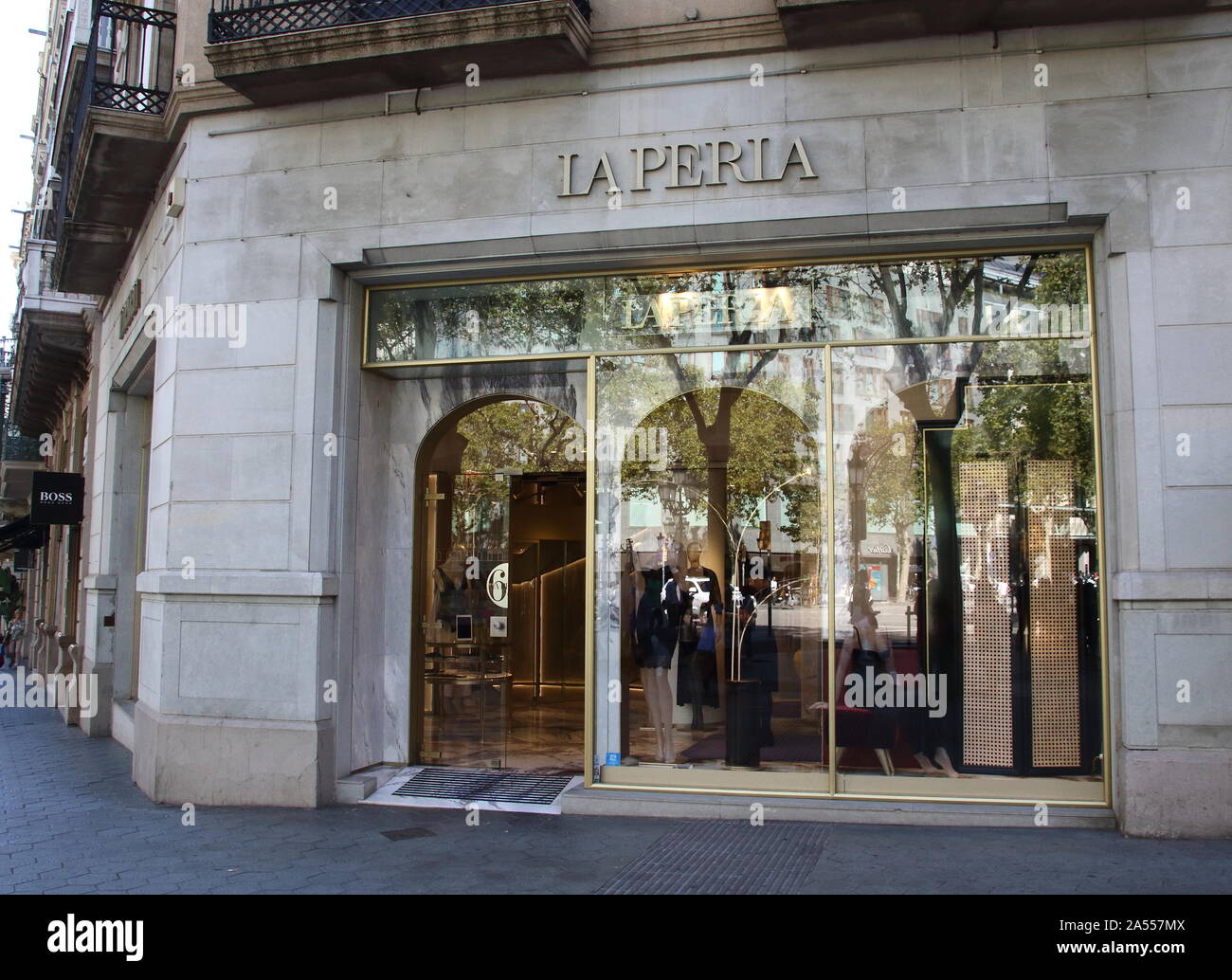 La Perla store seen in central Barcelona Stock Photo - Alamy