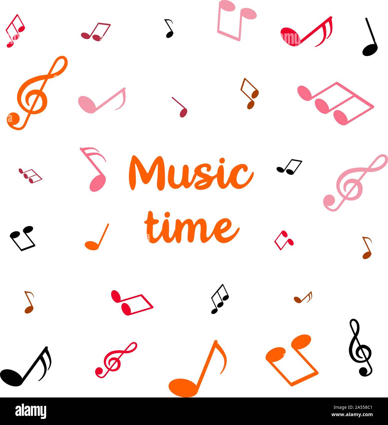Music time background vector illustration Stock Vector Image & Art Alamy