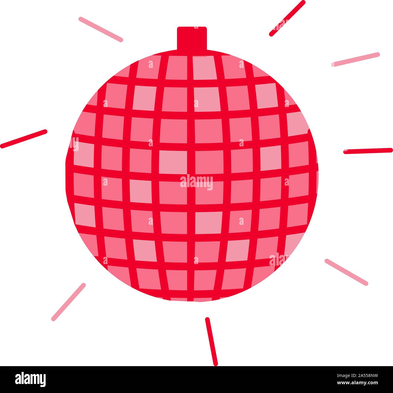 Disco ball vector illustration Stock Vector