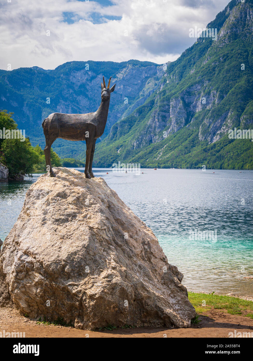 Lake Bohinj Triglav National Park, Upper Carniola region Slovenia Stock Photo