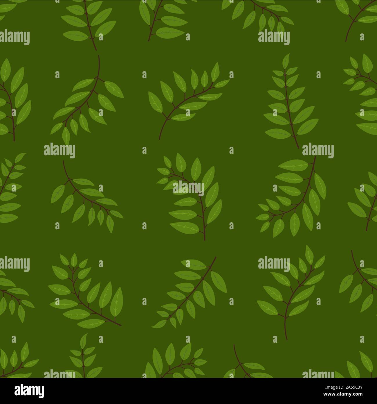 Pattern with rowan leaves background vector illustration Stock Vector