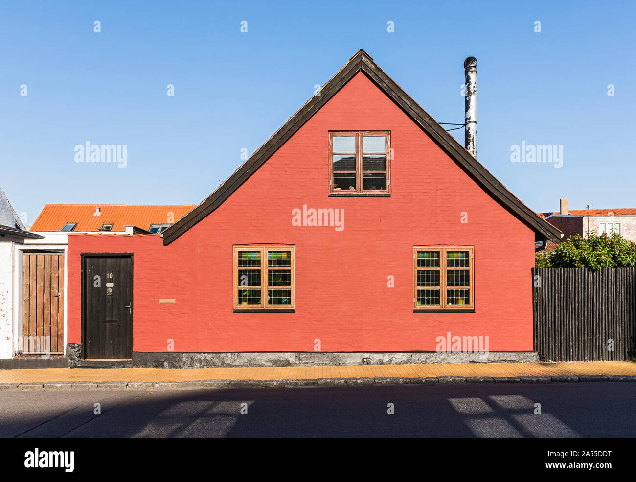 Rønne; Bornholm; Wohnhaus Stock Photo Alamy