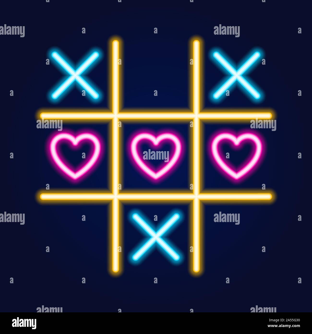 Tic Tac Toe Glow