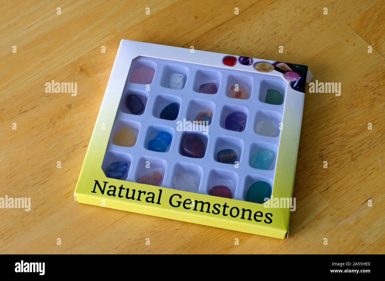 Collection of Natural Gemstones Stock Photo - Alamy