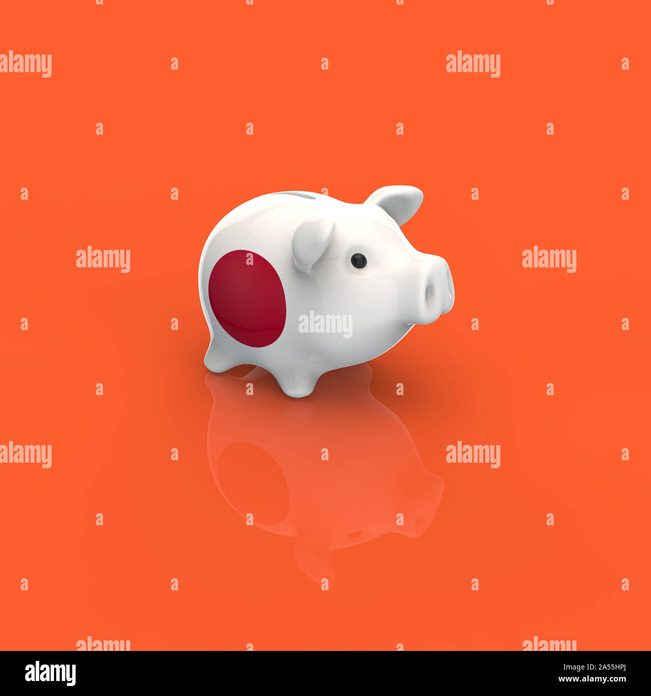 Piggy bank - 3D Illustration Stock Photo - Alamy
