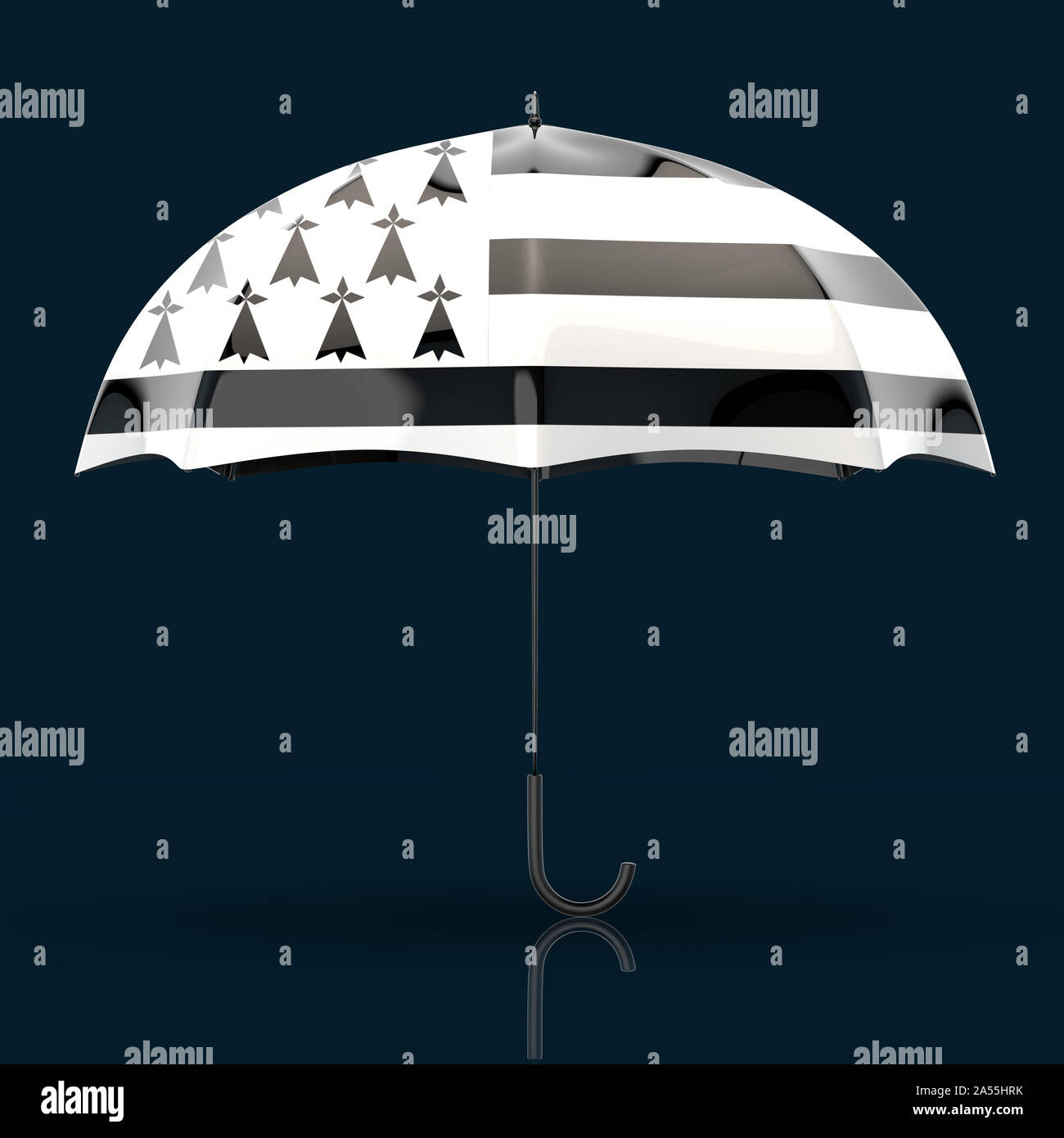 Umbrella concept 3D Illustration Stock Photo Alamy