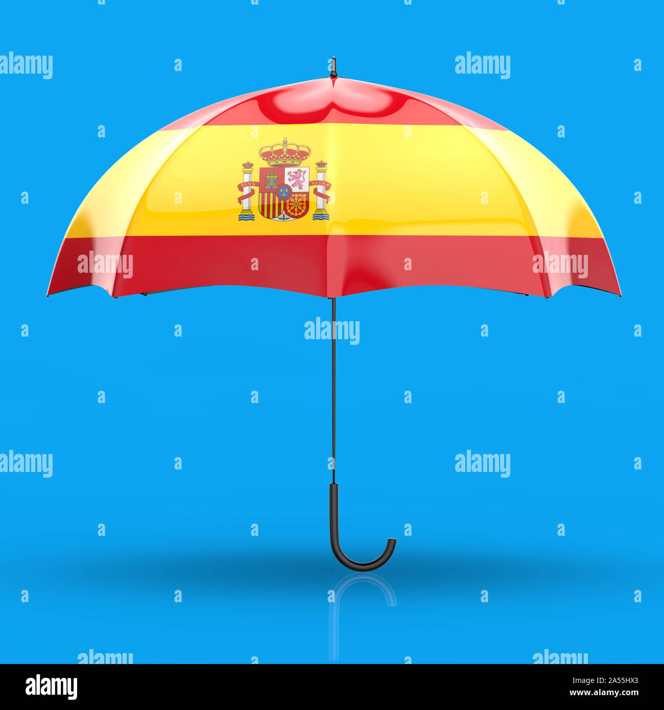 Umbrella concept 3D Illustration Stock Photo Alamy