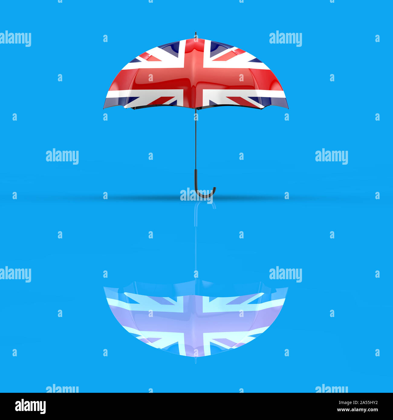 Umbrella concept 3D Illustration Stock Photo Alamy