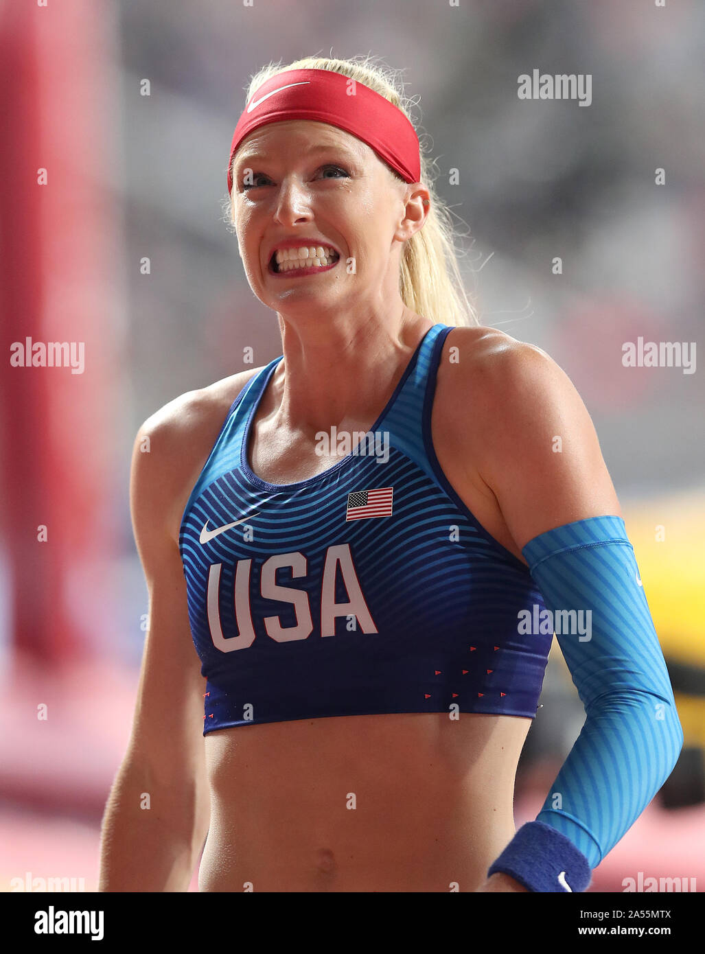 USA's Sandi Morris during the Women's Pole Vault Final Stock Photo - Alamy