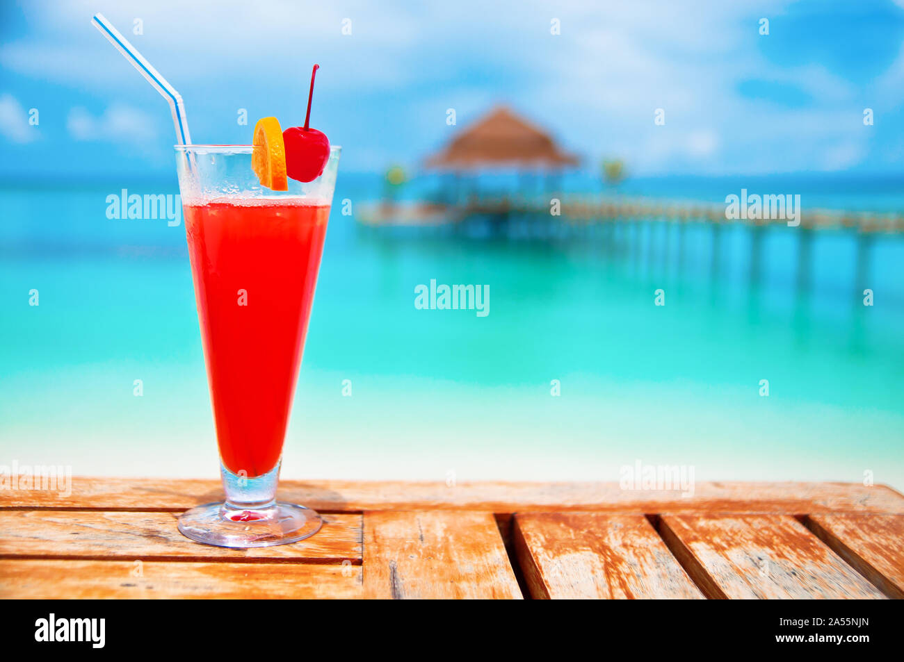 red-drink-at-a-beach-resort-all-inclusive-holidays-stock-photo-alamy