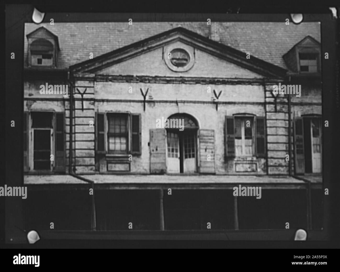 Upper story of the old Ursuline convent, New Orleans Stock Photo - Alamy