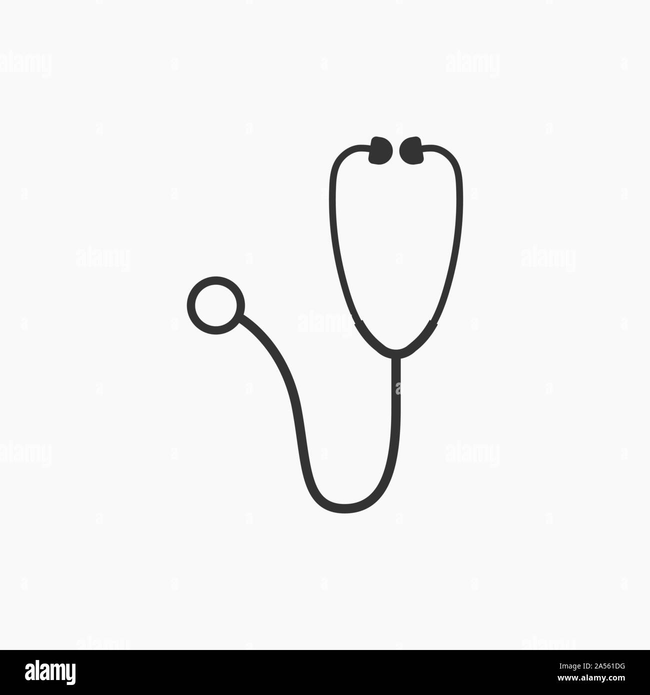 Medical, stethoscope icon Vector illustration Stock Vector Image & Art