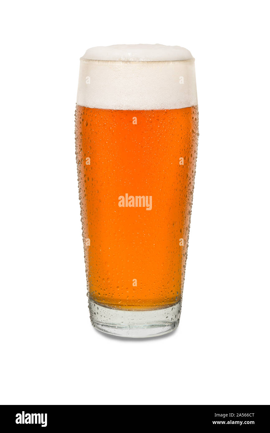 Sweated Craft Pub Beer Glass #3. Stock Photo
