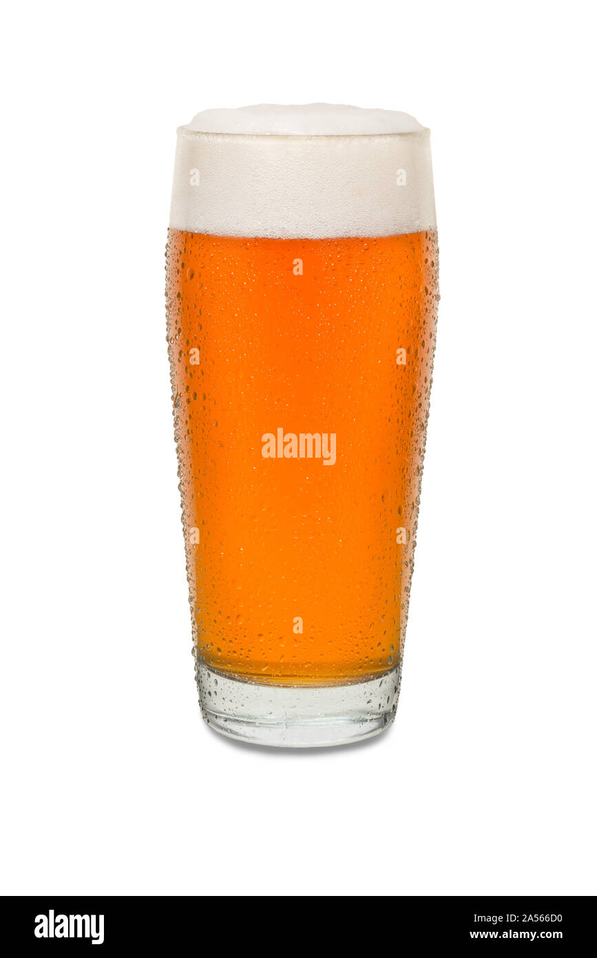 Sweated Craft Pub Beer Glass #4. Stock Photo